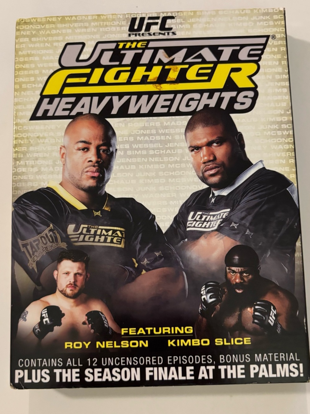UFC The Ultimate Fighter Heavyweights DVD Yellow Black